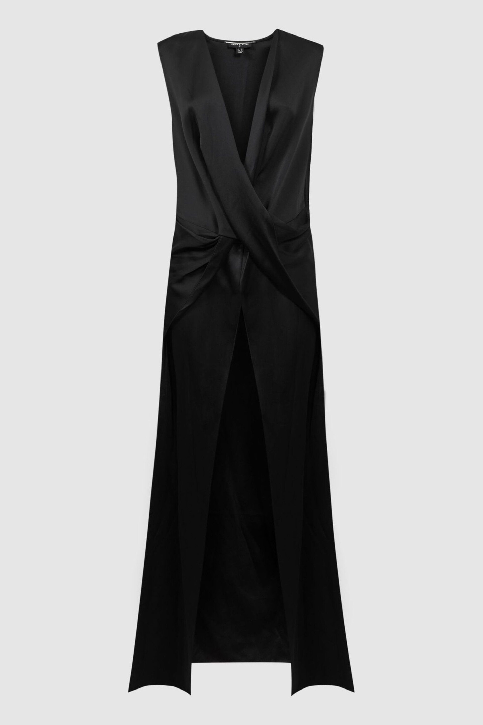 Atelier Draped Plunge Neck Maxi Top - Image 2 of 6