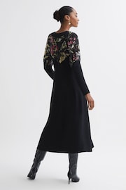 Florere Print Sleeve Midi Dress - Image 4 of 5