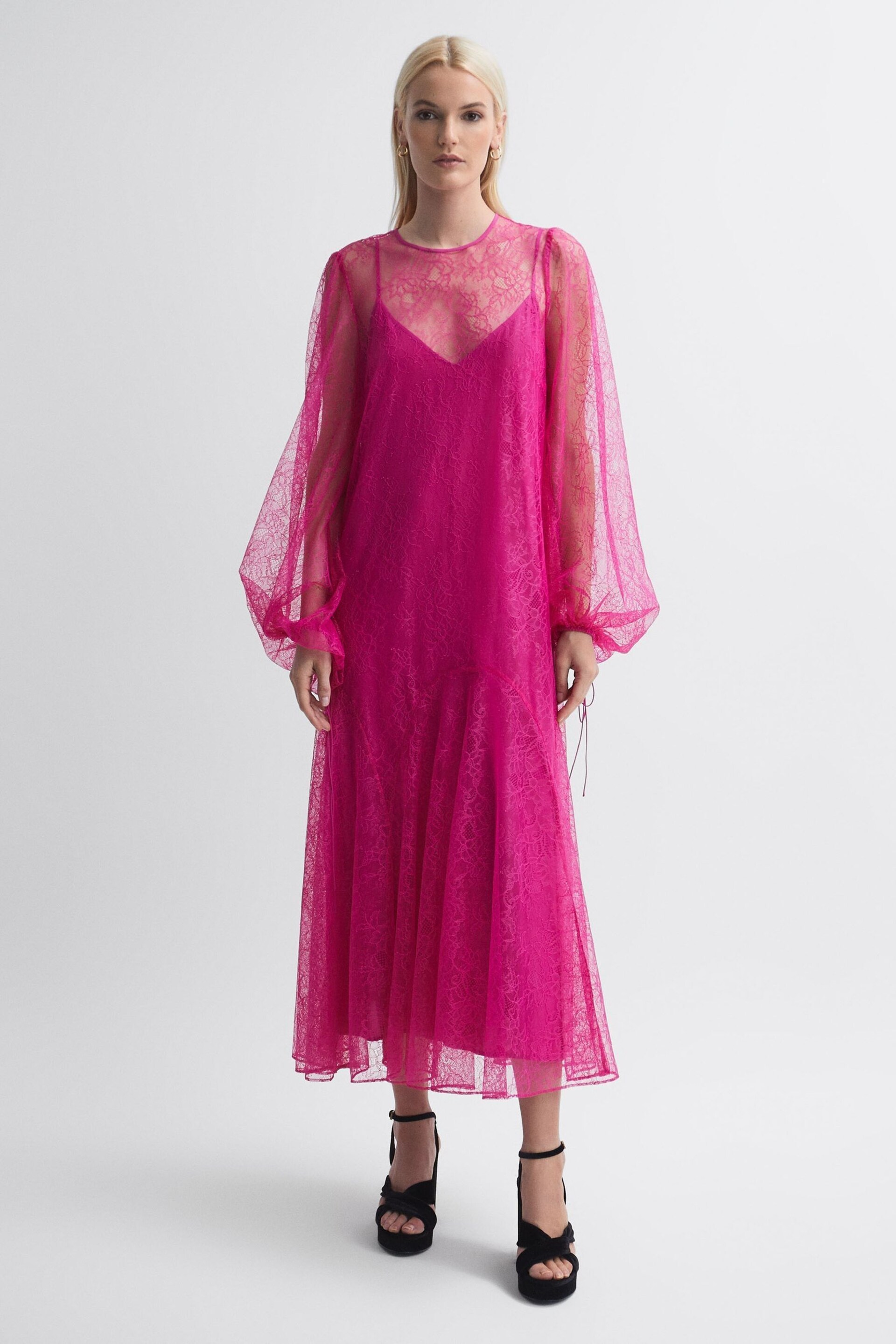 Florere Lace Midi Dress - Image 3 of 6