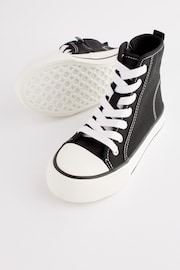 Black Chunky High Top Lace-Up Trainers - Image 5 of 8