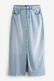 Mid Blue Hourglass Denim Maxi Skirt - Image 6 of 8