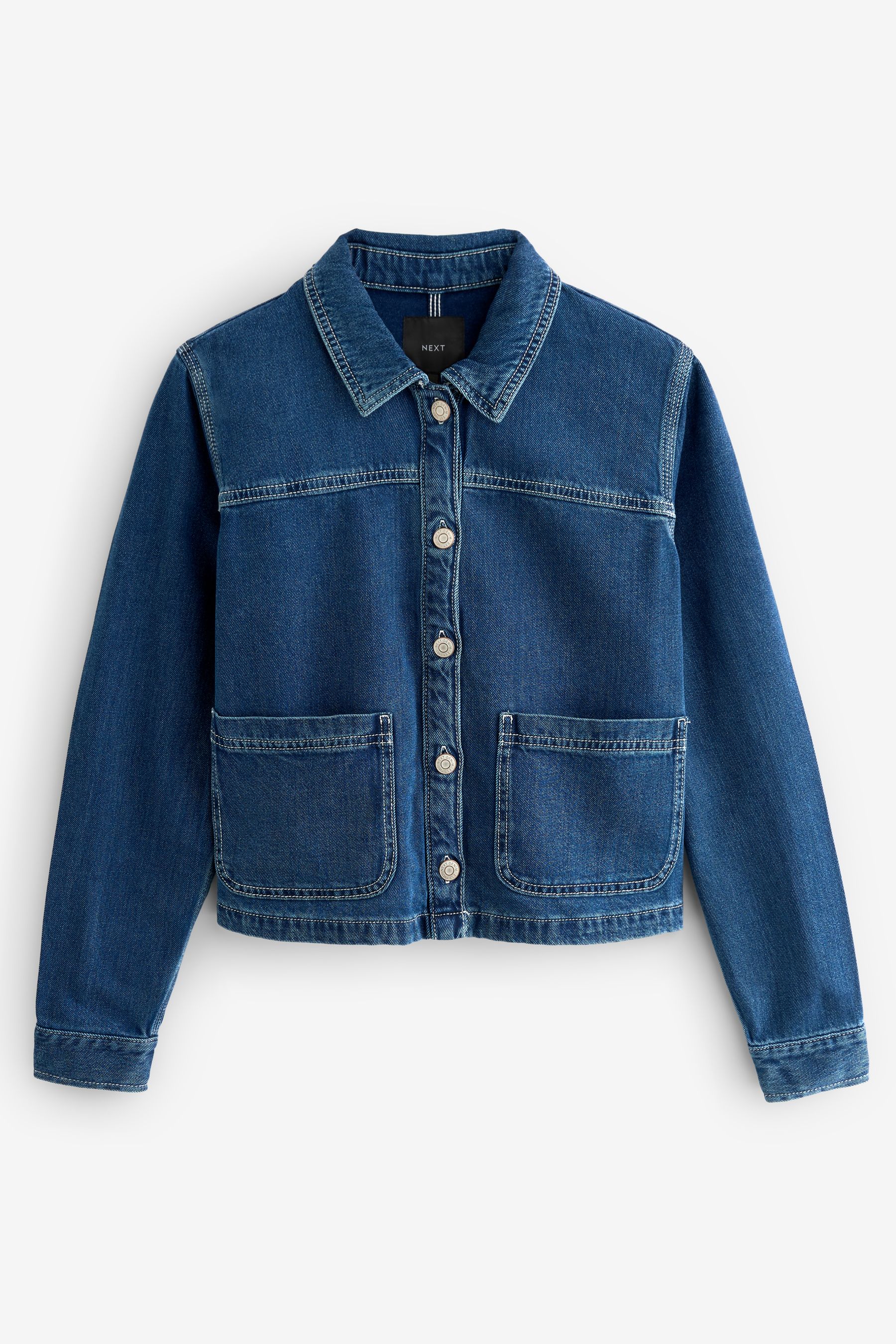 Buy Dark Blue Denim Carpenter Jacket from Next Luxembourg