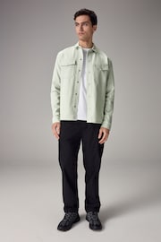 Sage Green Premium Texture Jersey Shacket - Image 2 of 5