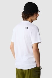 The North Face White Mens Easy Short Sleeve T-Shirt - Image 2 of 5