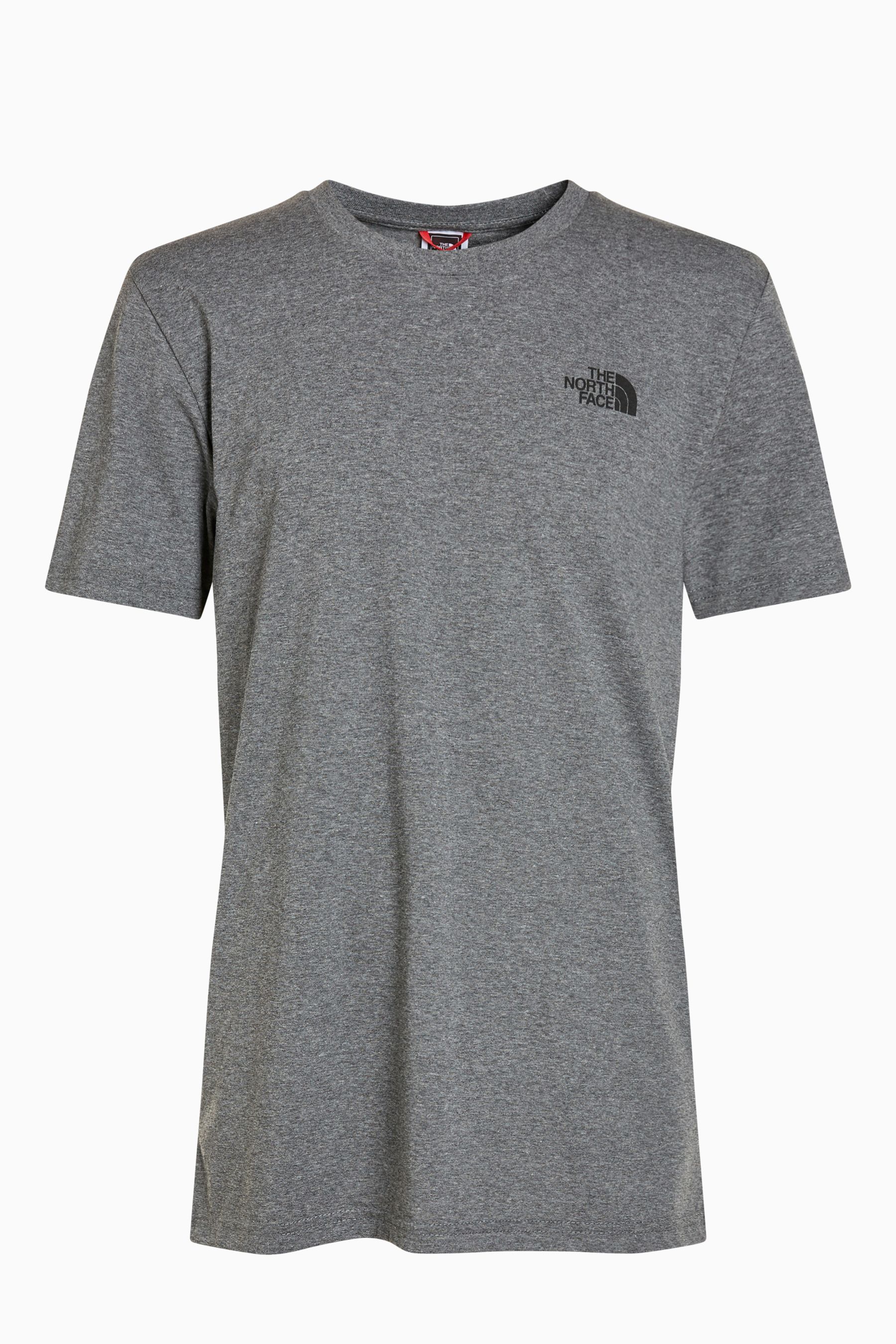 Grey north face t shirt sales
