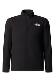 The North Face Black Glacier 1/4 Zip Boys Jacket - Image 1 of 2