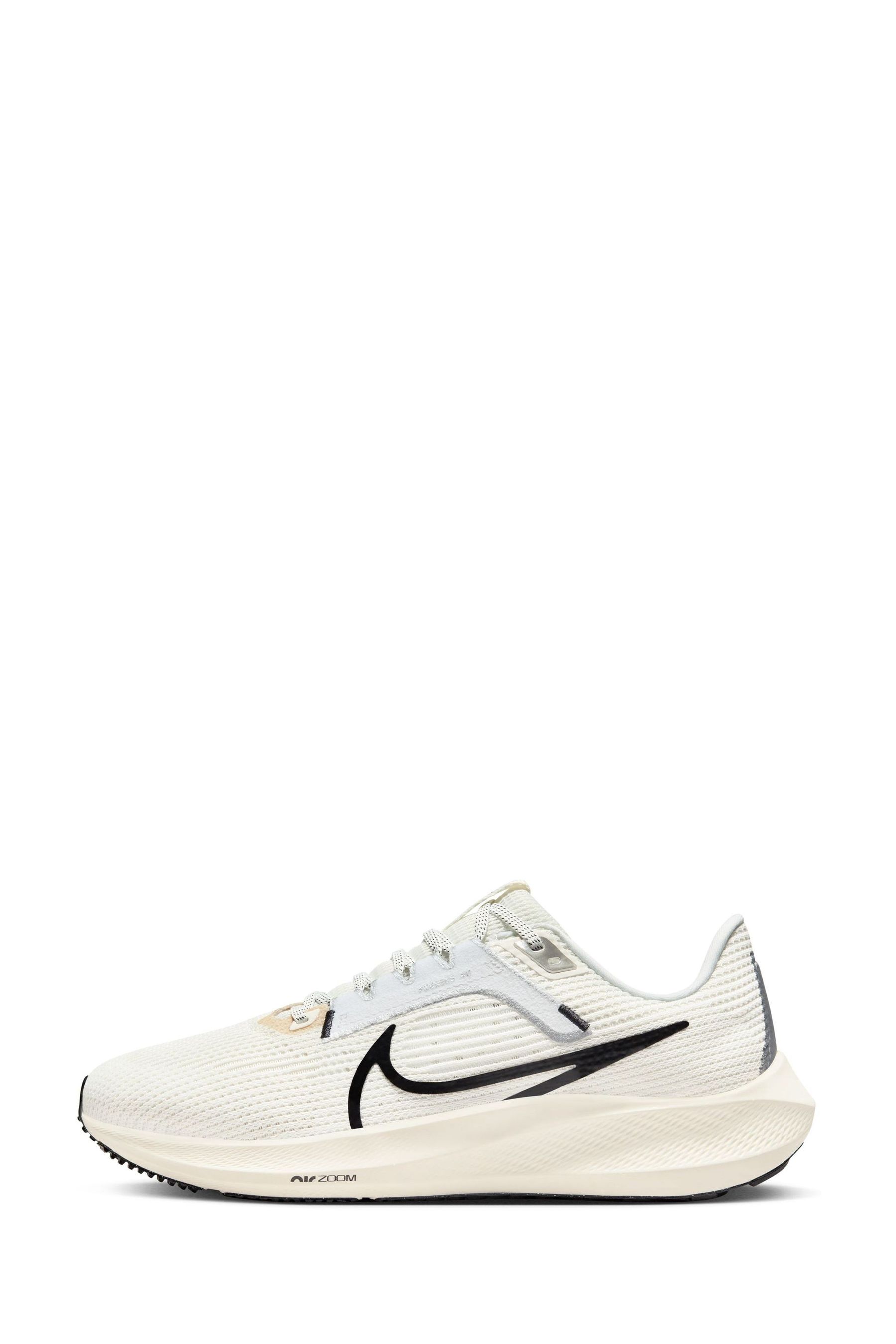 Buy Nike White Cream Air Zoom Pegasus 40 Road Running Trainers from the Next UK online shop