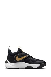 Nike Black/White Team Hustle D 11 Youth Basketball Trainers - Image 3 of 12