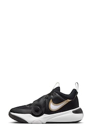 Nike Black/White Team Hustle D 11 Youth Basketball Trainers - Image 4 of 12