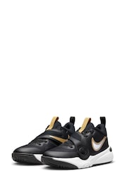 Nike Black/White Team Hustle D 11 Youth Basketball Trainers - Image 5 of 12