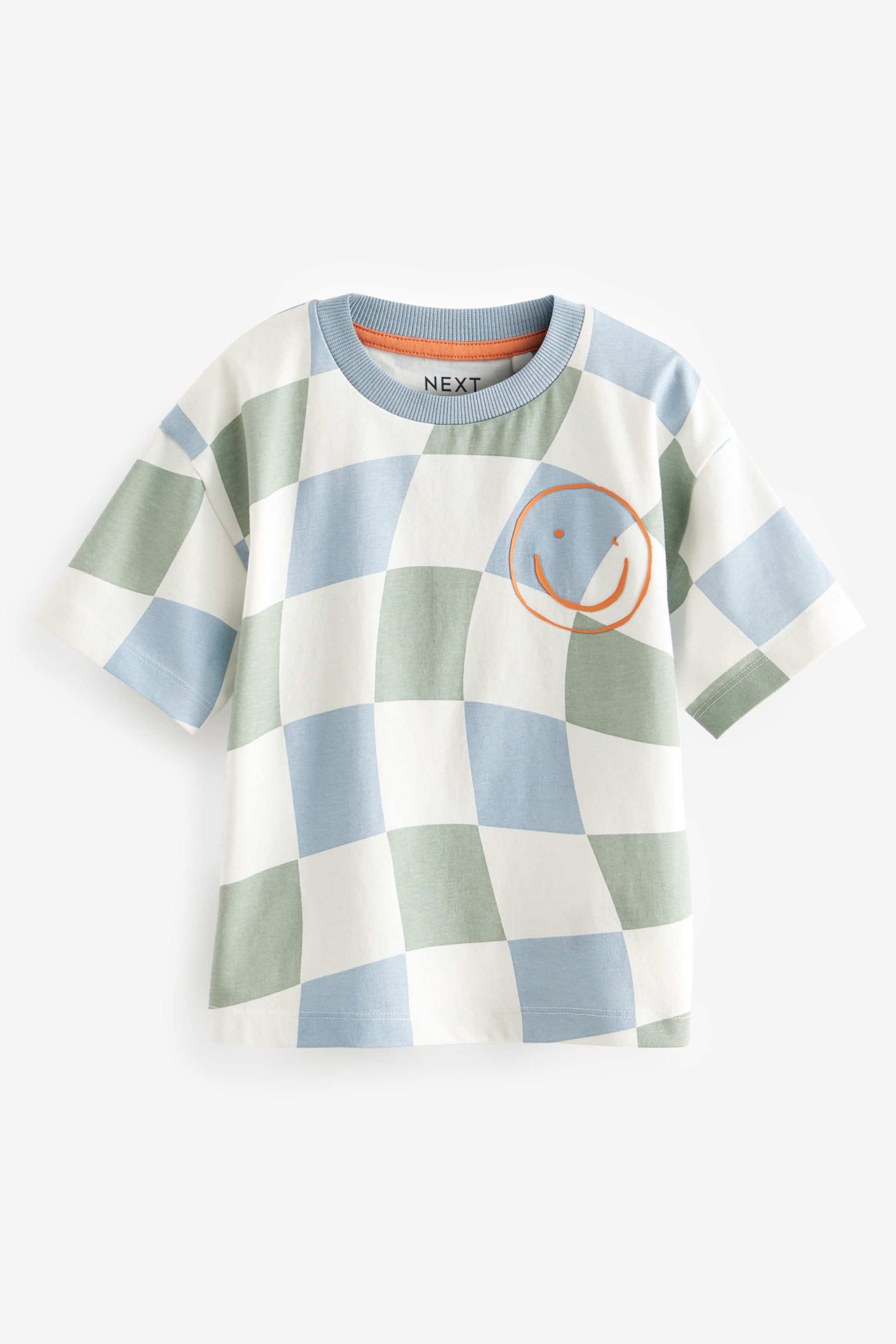 Blue/Green All-Over Print Short Sleeve T-Shirt (3mths-7yrs) - Image 1 of 3