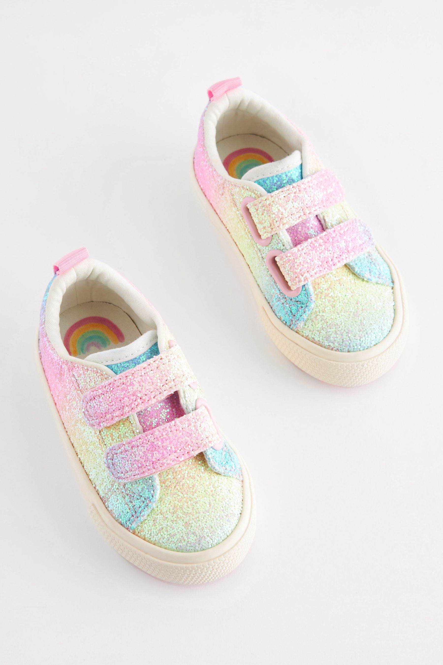Chunky glitter trainers top
