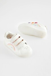 White Rainbow Light-Up Trainers - Image 2 of 6