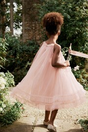 Pink Sequin Mesh Trapeze Occasion Dress (3-16yrs) - Image 4 of 8
