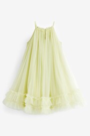 Matcha Green Sequin Mesh Trapeze Occasion Dress (3-16yrs) - Image 6 of 7