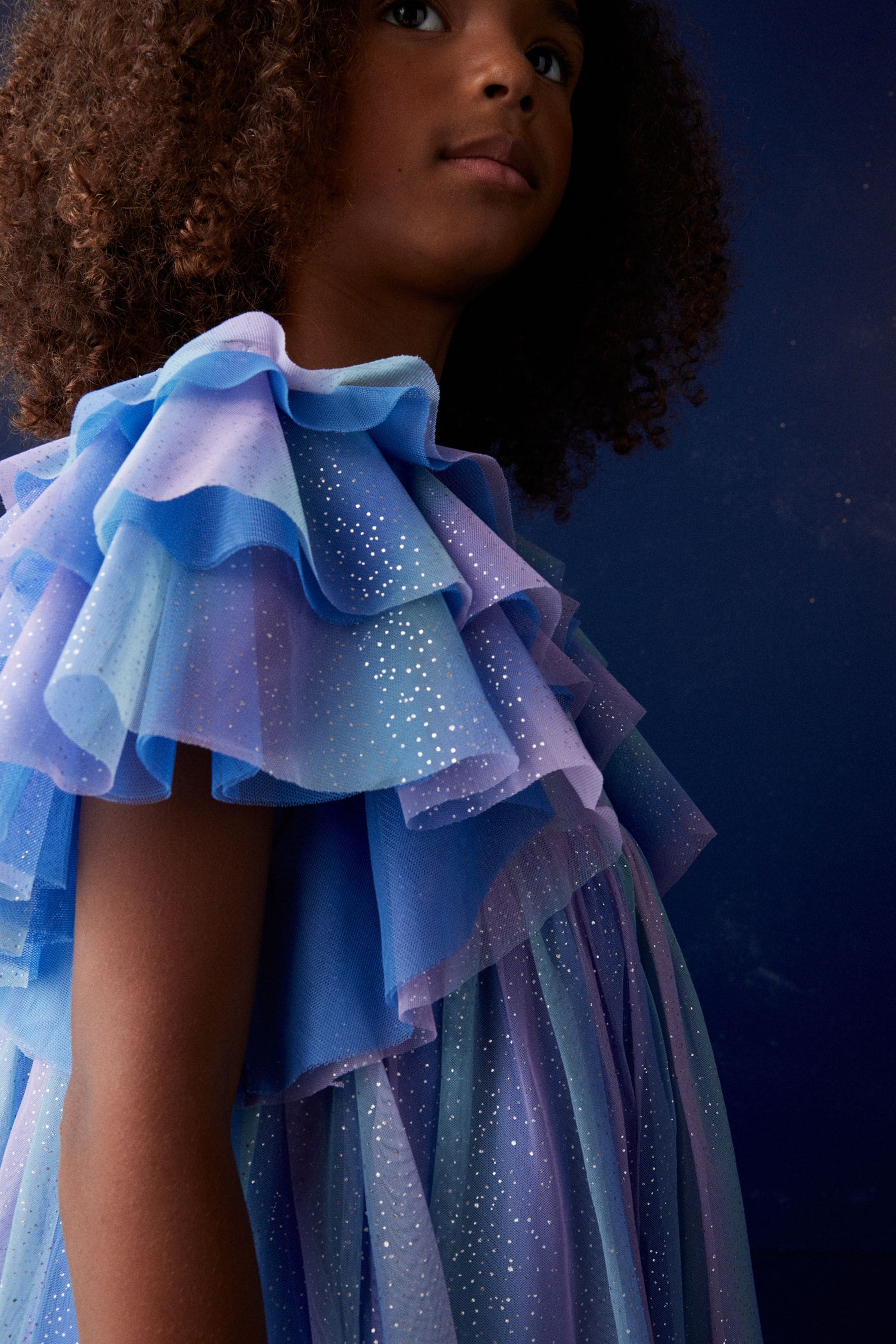 Frill party dress discount