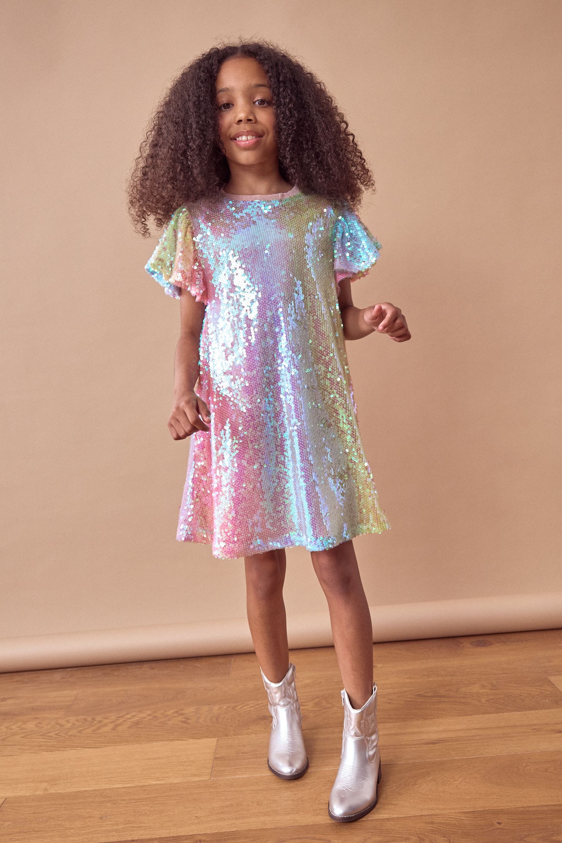 Rainbow shimmer dress shop