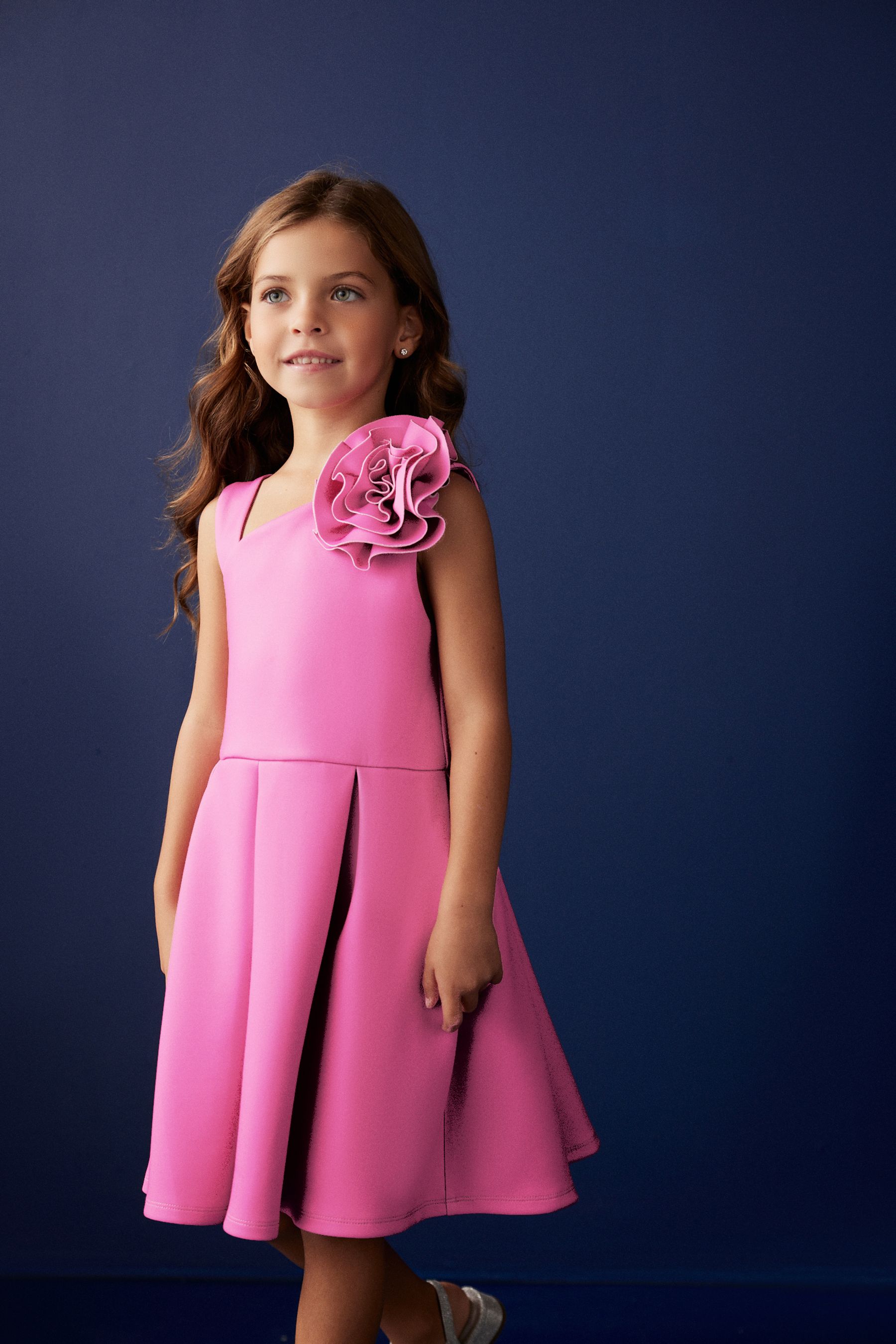 Pink scuba dress online