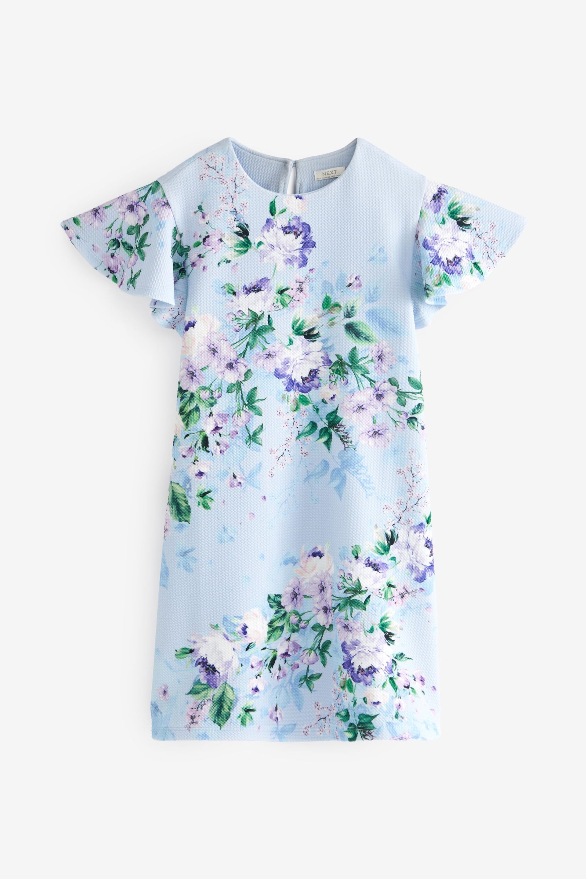 Blue Floral Print Ocassion Dress (1.5-16yrs) - Image 6 of 8