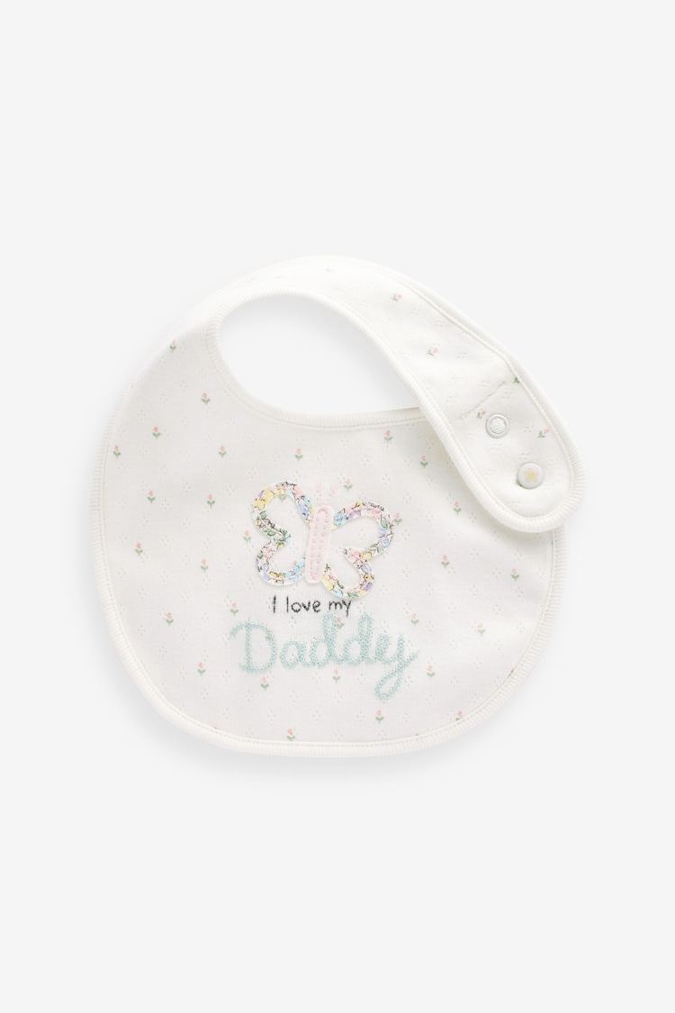 Sage Green Mum/Dad Baby Bibs 2 Pack - Image 3 of 3