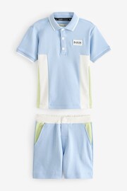 Baker by Ted Baker Colourblock Polo Shirt and Short Set - Image 8 of 12