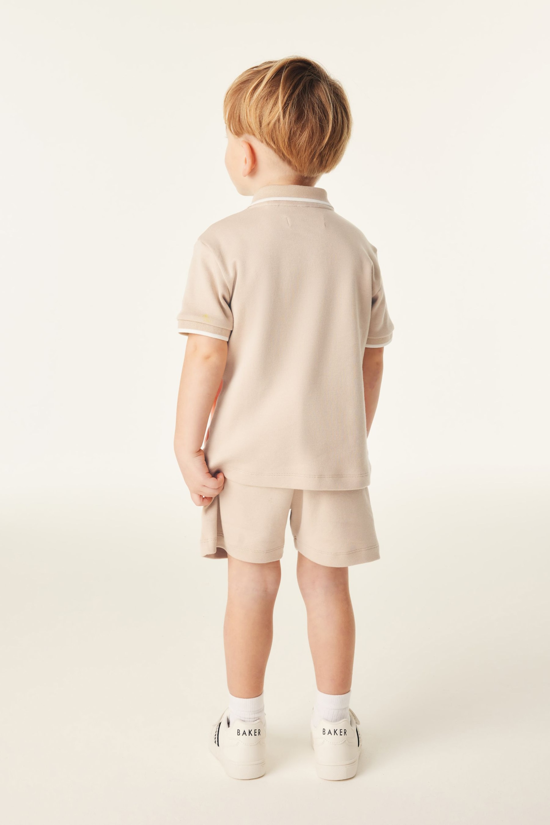 Baker by Ted Baker Colourblock Polo Shirt and Short Set - Image 3 of 11