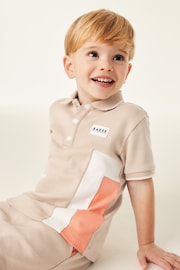 Baker by Ted Baker Colourblock Polo Shirt and Short Set - Image 4 of 11