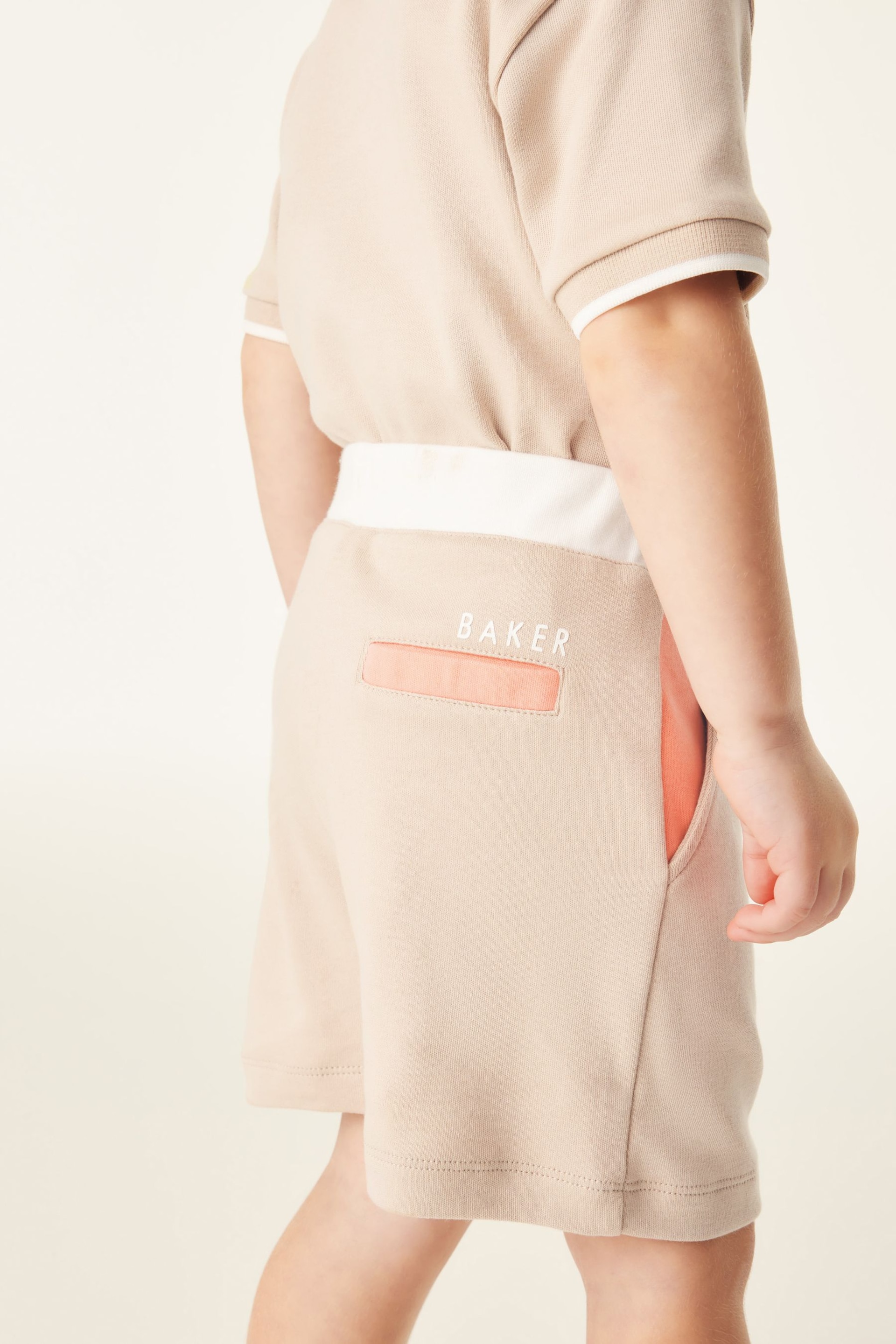 Baker by Ted Baker Colourblock Polo Shirt and Short Set - Image 5 of 11