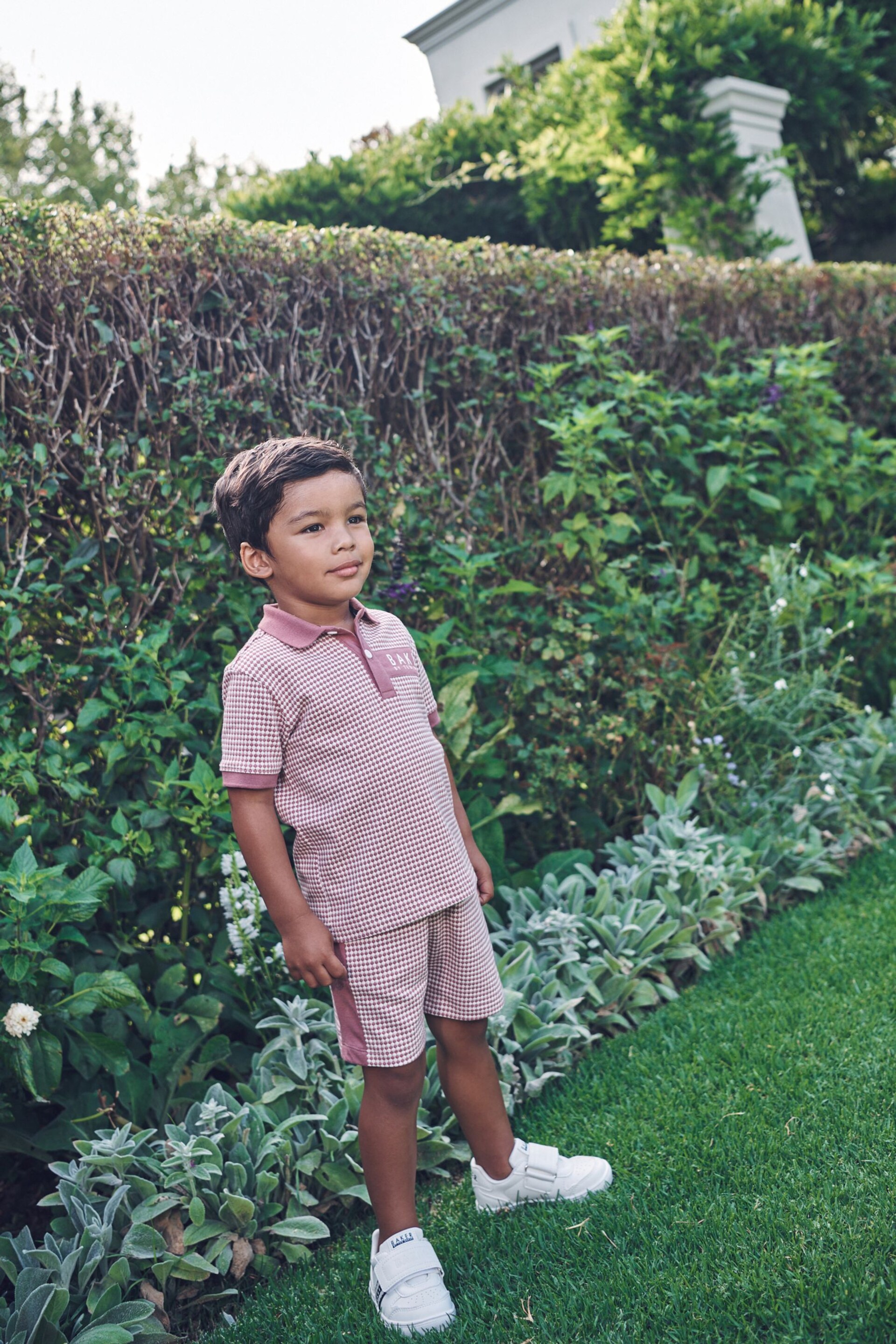 Baker by Ted Baker Textured Polo Shirt and Short Set - Image 8 of 16