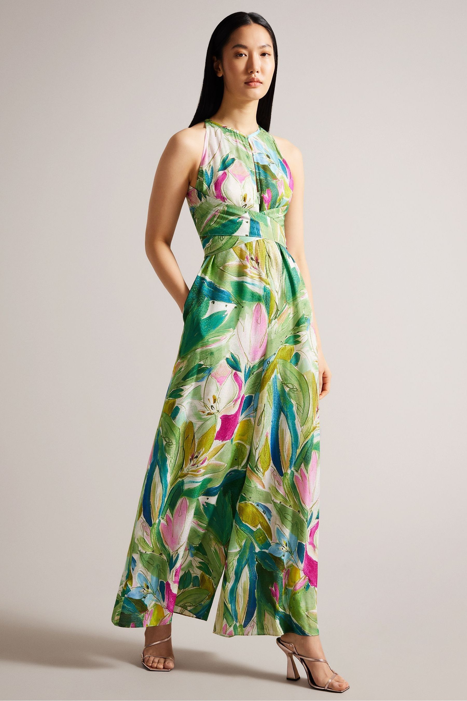 Ted baker jumpsuit green outlet