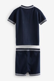 Baker by Ted Baker Knitted Polo Shirt and Short Set - Image 7 of 9