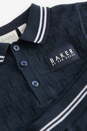 Baker by Ted Baker Knitted Polo Shirt and Short Set - Image 8 of 9