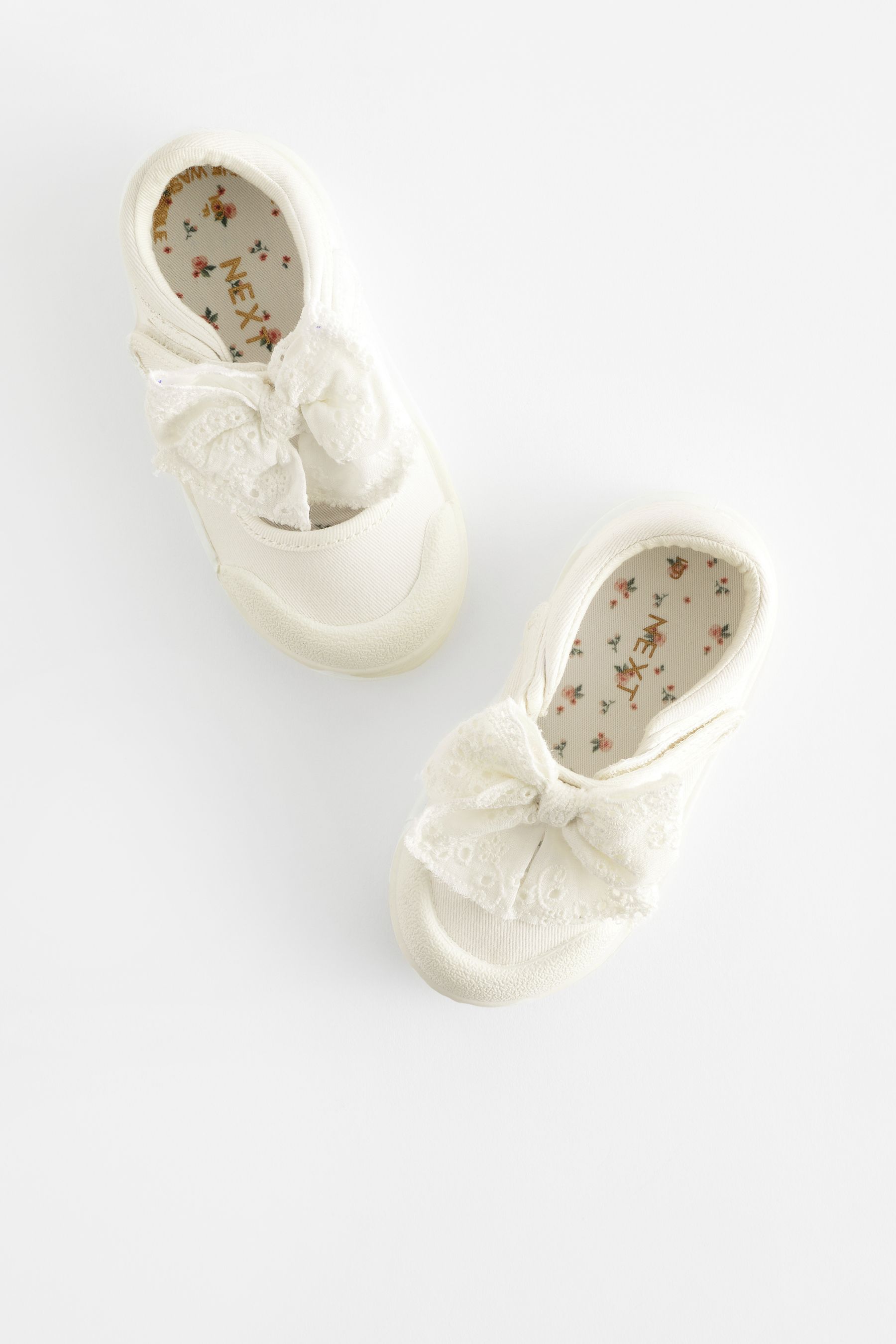Buy White Standard Fit F Machine Washable Mary Jane Shoes from Next United Arab Emirates
