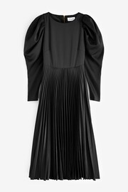 Closet London Black Pleated Midi Dress - Image 5 of 5