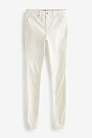 White Power Stretch Denim Leggings - Image 5 of 6