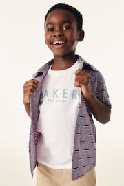 Baker by Ted Baker Blue T-Shirt and Shirt Set - Image 5 of 11