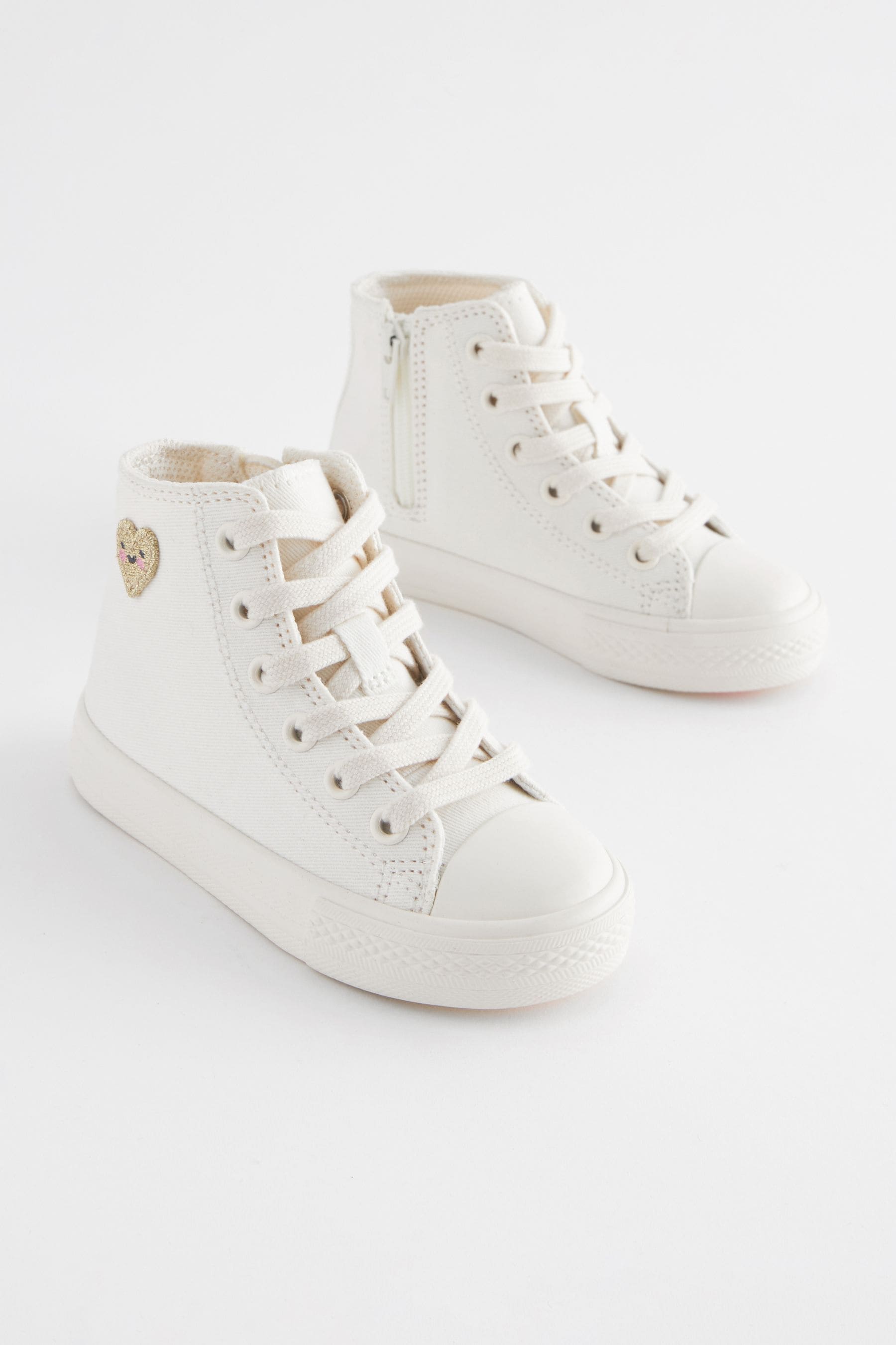 Buy White High Top Trainers from Next Luxembourg