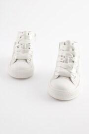 White Glitter Bridesmaid High Top Trainers - Image 5 of 6