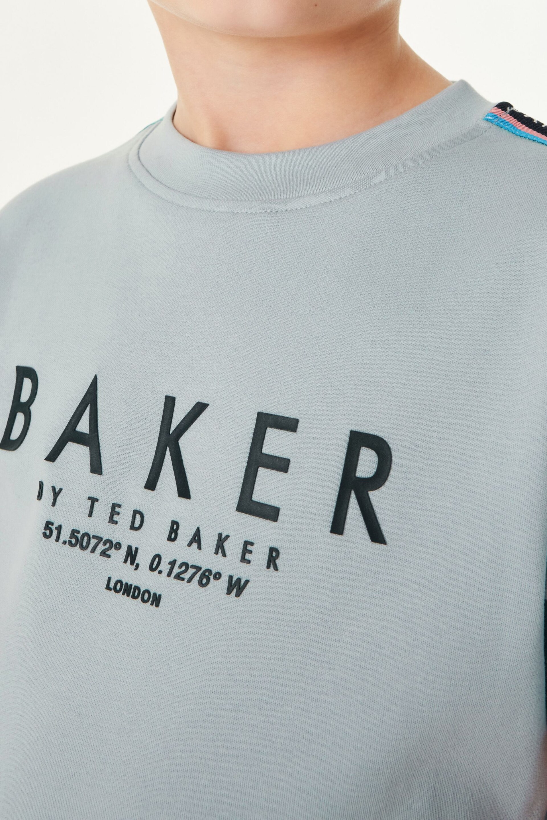 Baker by Ted Baker Blue Tape Detail T-Shirt - Image 8 of 12