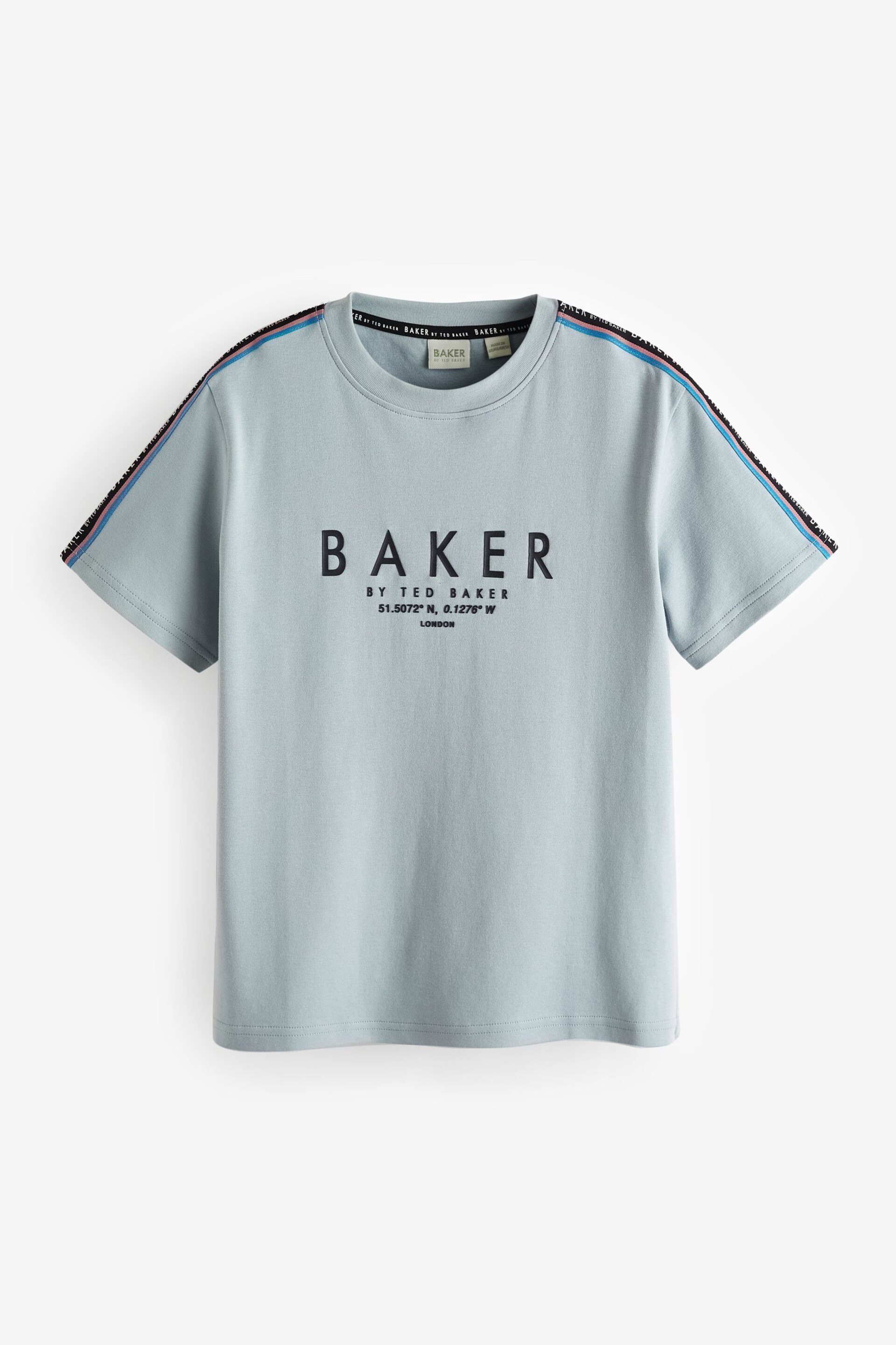 Baker by Ted Baker Blue Tape Detail T-Shirt - Image 10 of 12