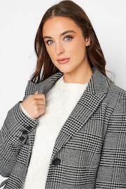 Long Tall Sally Black Check Midi Formal Coat - Image 4 of 4