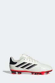 adidas White Football Copa Pure II Club Flexible Ground Kids Boots - Image 1 of 10