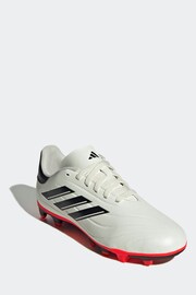 adidas White Football Copa Pure II Club Flexible Ground Kids Boots - Image 3 of 10