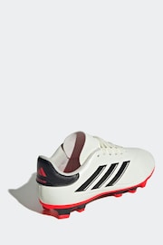 adidas White Football Copa Pure II Club Flexible Ground Kids Boots - Image 4 of 10