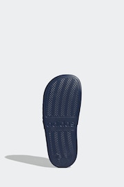 adidas Navy Blue Kids Adilette Youth Sliders - Image 7 of 9