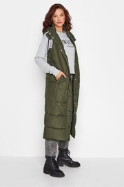 Long Tall Sally Green Midaxi Puffer Gilet - Image 3 of 4