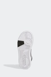 adidas White/black Hoops Mid Shoes - Image 6 of 8