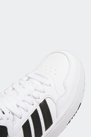 adidas White/black Hoops Mid Shoes - Image 7 of 8