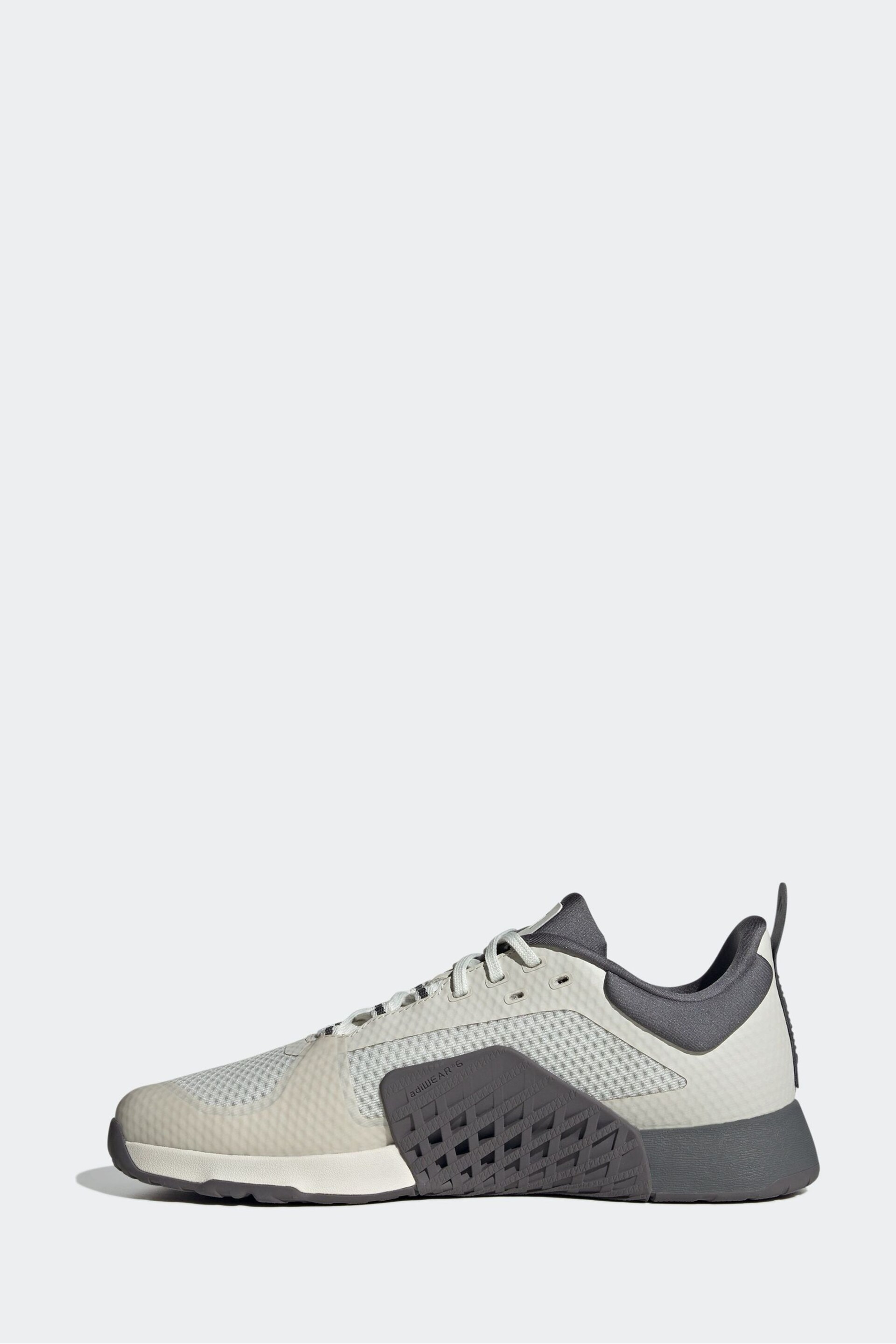 adidas Grey Dropset 2 Trainers - Image 3 of 10