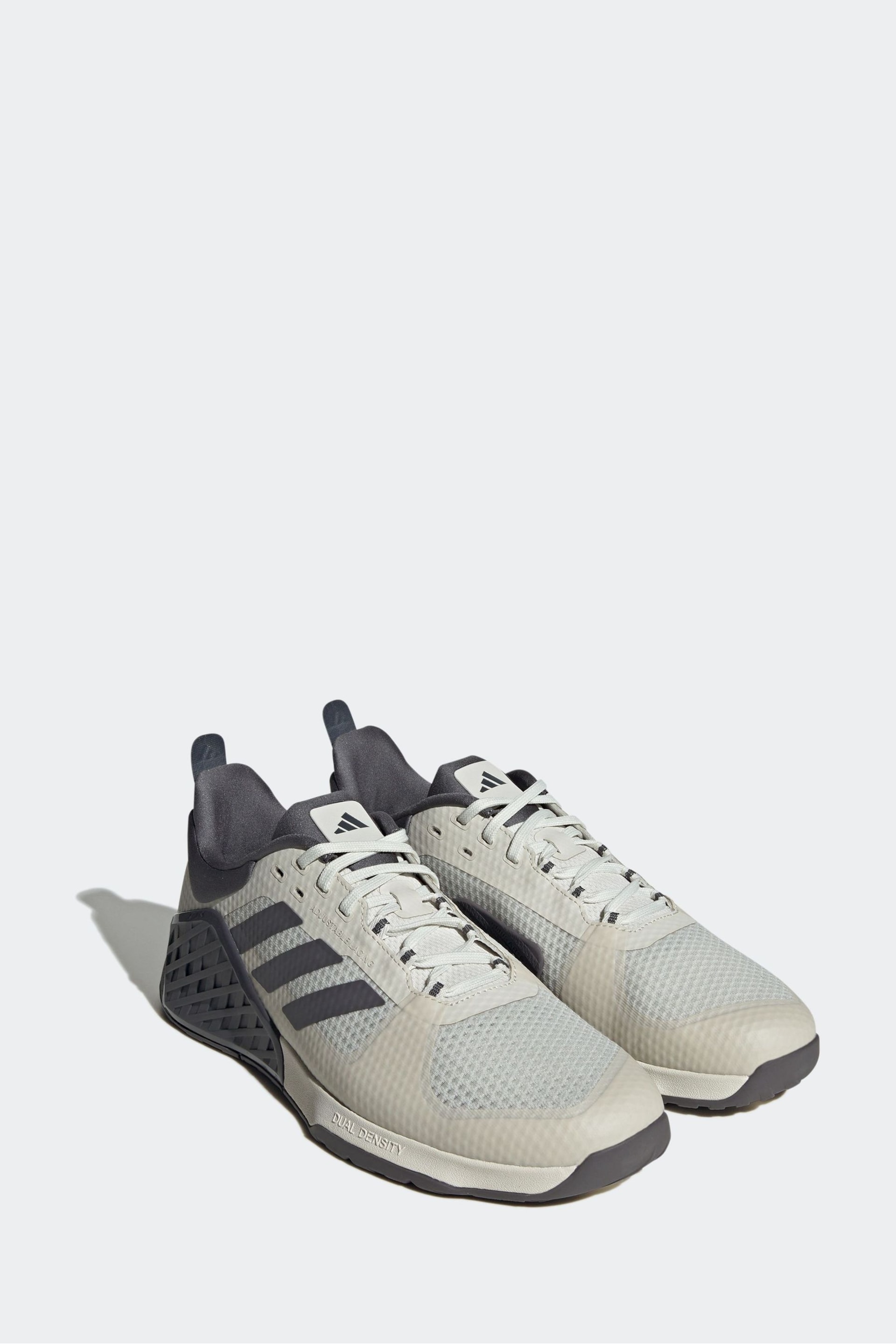 adidas Grey Dropset 2 Trainers - Image 4 of 10